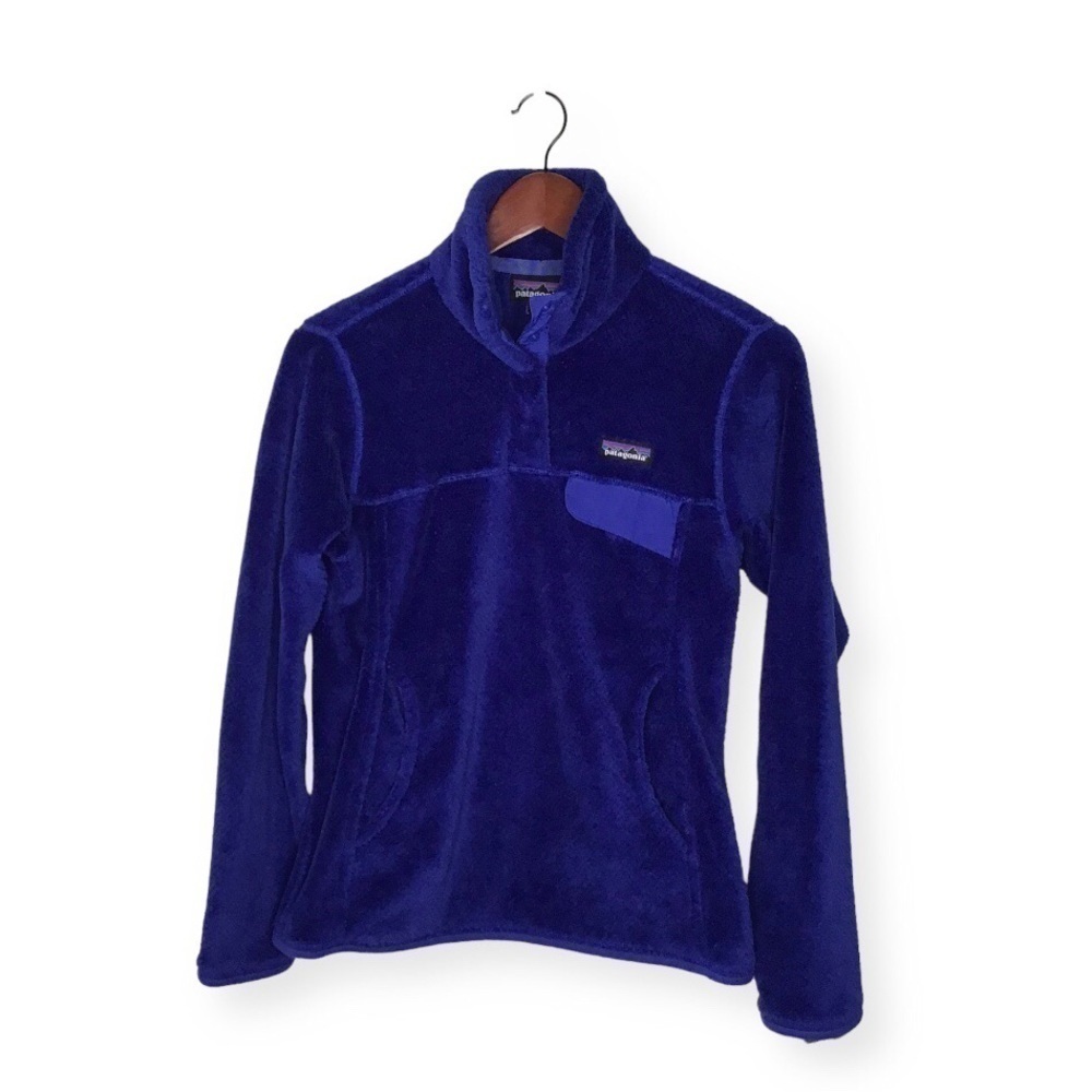 Patagonia Re-Tool Snap-T Pullover in Harvest Moon Blue Size Small.